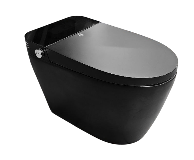 Умный смарт унитаз Hatico Pro EcoZen Напольный Чёрный (2 встроенных бачка)